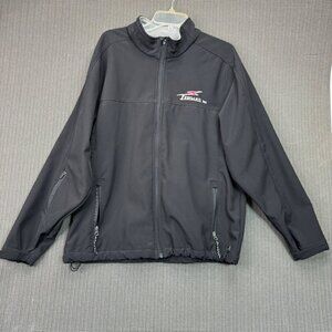 Charles River Apparel Tekgard Inc. Jacket size Large Black Polyester/Spandex